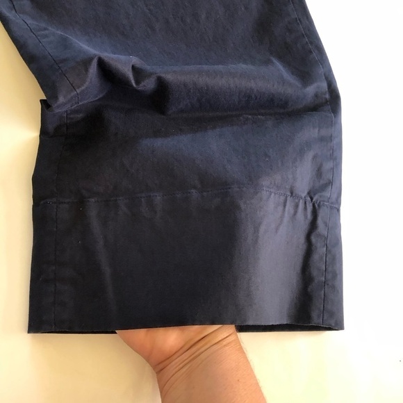 1901 Navy High Waist Cropped Wide Leg Pants Size 10 - Picture 9 of 14